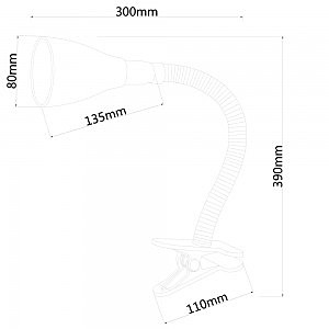 Настольная лампа на прищепке Arte Lamp Cord A1210LT-1GR