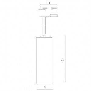 Трековый светильник Arte Lamp Track Lights A1412PL-1WH