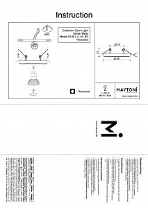 Встраиваемый светильник с узорами Metal DL301-2-01-BS Maytoni