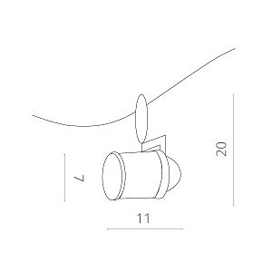 Трековый светильник Arte Lamp Rails Kits A3056PL-1BK