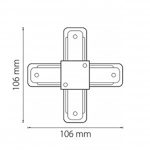 Соединитель X-образный однофазный Lightstar Barra 502149