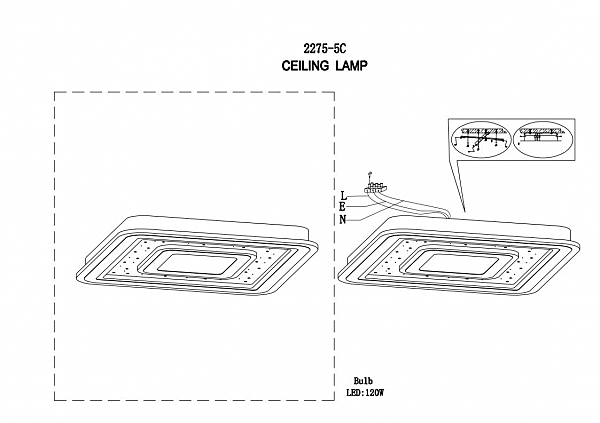 Потолочный LED светильник F-Promo Ledolution 2275-5C