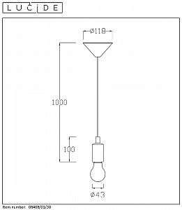 Светильник подвесной Lucide Fix 08408/01/30