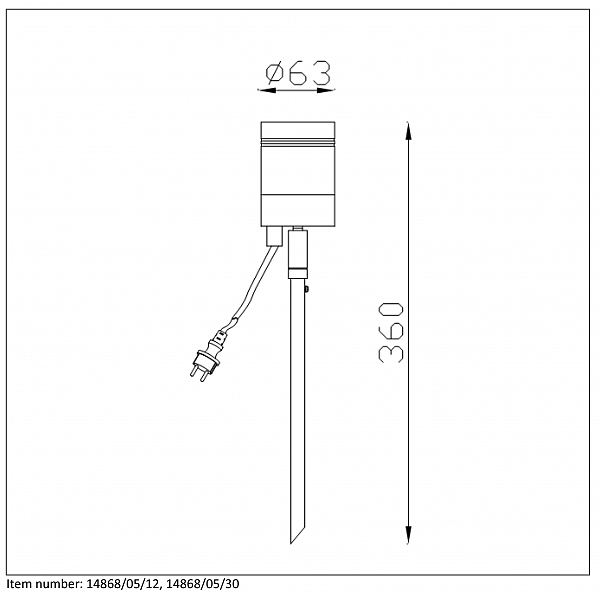 Грунтовый светильник Lucide Arne-Led 14868/05/30