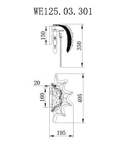 Настенное бра Wertmark Alexia WE125.03.301