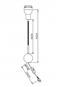 Настенный светильник Arte Lamp Falena A3116AP-1WH