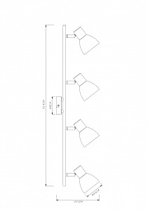 Светильник спот Arte Lamp Falena A3117PL-4WH