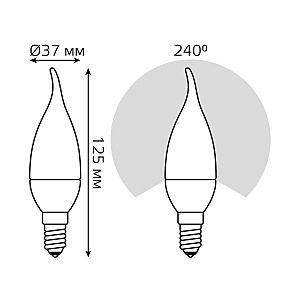 Светодиодная лампа Gauss Basic Свеча 1034116