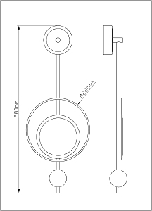 Настенный светильник Arte Lamp Polaris A2604AP-7BK