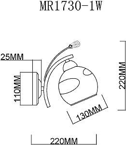 Настенное бра MyFar Stella MR1730-1W