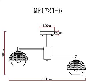 Потолочная люстра MyFar Hloya MR1781-6