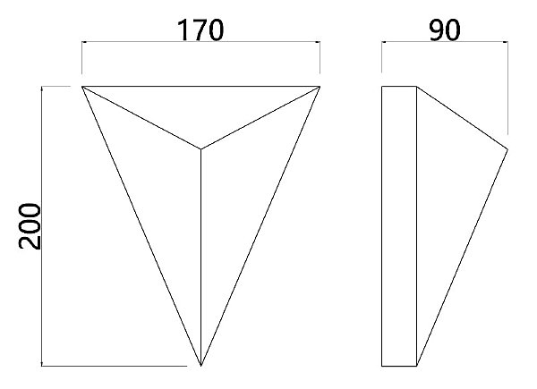 Настенный светильник Arte Lamp Trapeze A2033AP-1PB