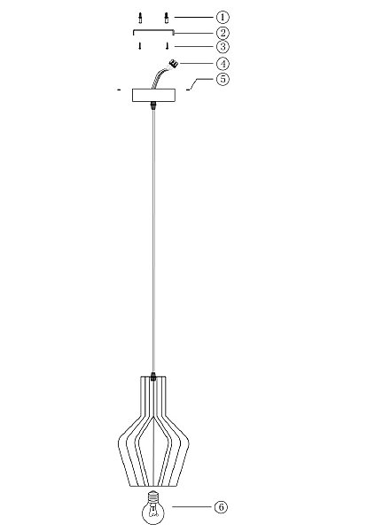 Светильник подвесной Maytoni Roots MOD191PL-01W