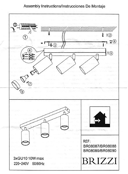 Светильник спот Brizzi Aras BR08089