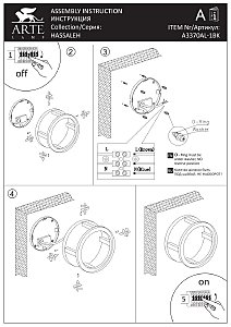 Уличный настенный светильник Arte Lamp Hassaleh A3370AL-1BK