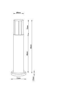 Уличный наземный светильник Arte Lamp Seginus A6515PA-1BK