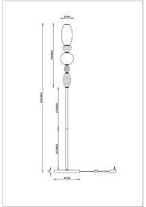 Торшер Divinare Ambra 5016/17 PN-20