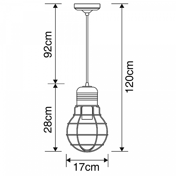 Светильник подвесной Arte Lamp EDISON A5080SP-1CC