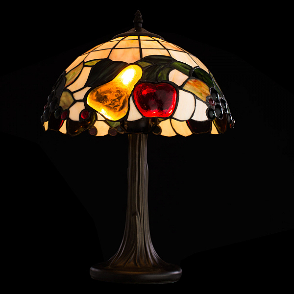 Разноцветная настольная лампа Tiffany A1232LT-1BG Arte Lamp