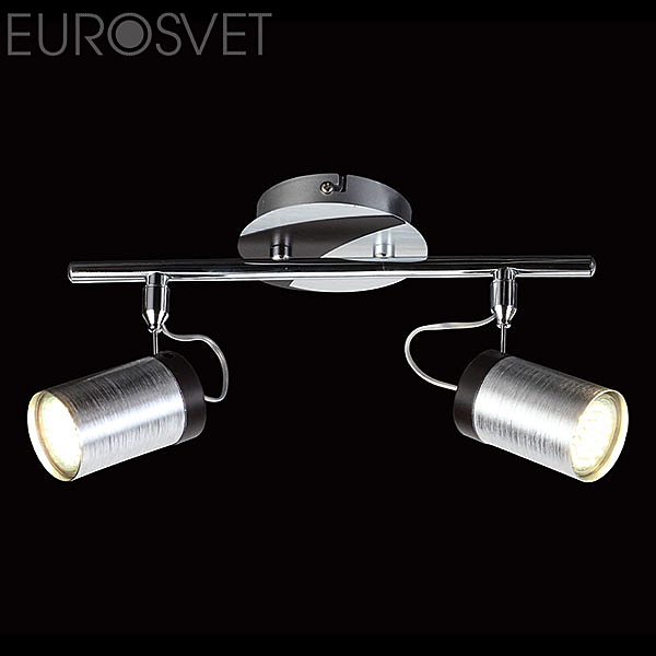Светильник спот Eurosvet 20044 20044/2 хром/черный