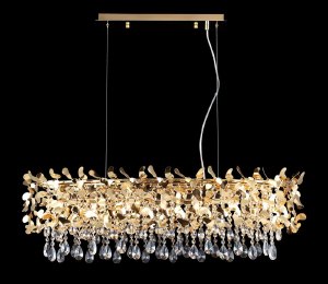 Подвесная хрустальная люстра Romeo Crystal Lux ROMEO SP8 GOLD L1000
