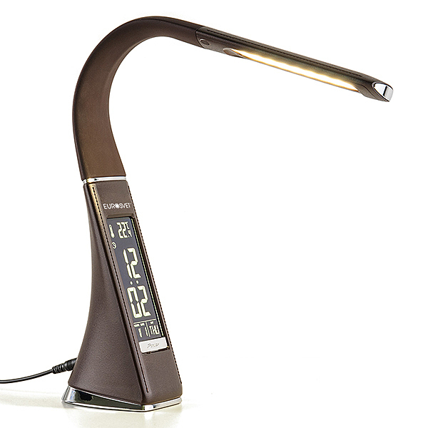 Офисная настольная лампа Eurosvet Elara 90202/1 коричневый