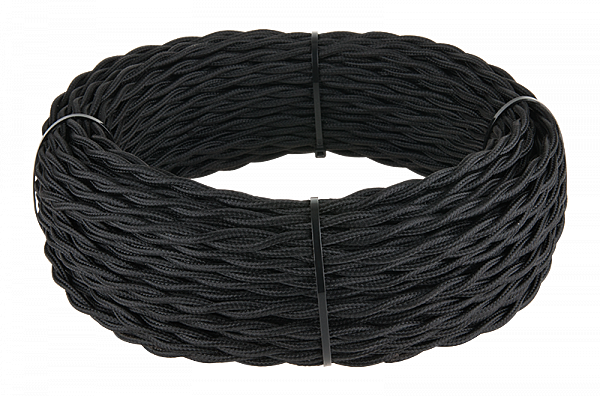 Werkel Ретро кабель витой 3х2,5 (черный)