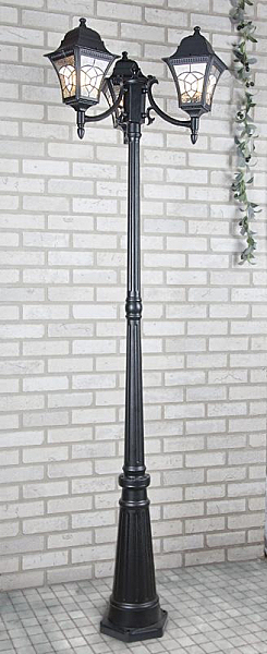 Столб фонарный уличный Elektrostandart Altair Altair F/3 черный