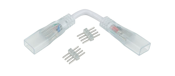 Драйвера для LED ленты Elektrostandard Переходник для ленты угловой RGB 220V 5050 (10pkt) (Переходник для ленты 220V 5050 RGB)