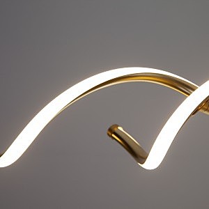 Подвесная светодиодная люстра Leavi Eurosvet 90074/1 патинированное золото