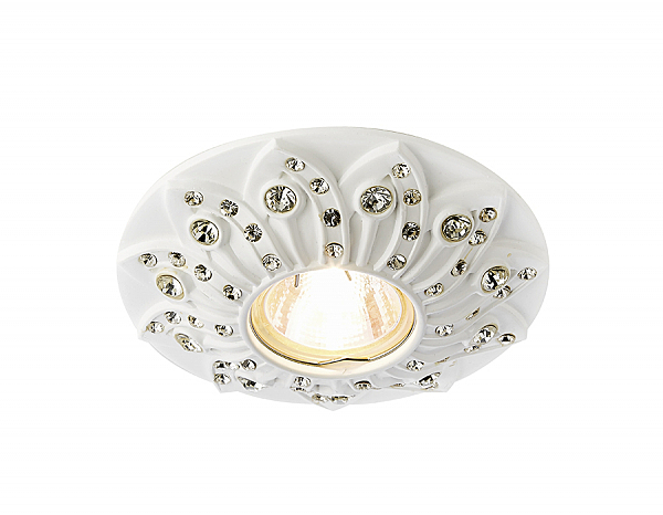 Встраиваемый светильник с цветочками Design D4455 W Ambrella