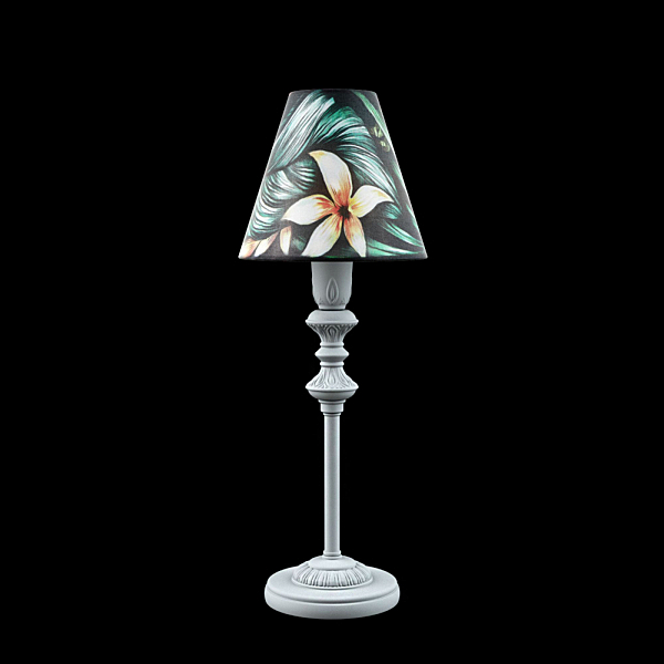 Настольная лампа с цветочками Provence E-11-G-LMP-O-12 Lamp4You