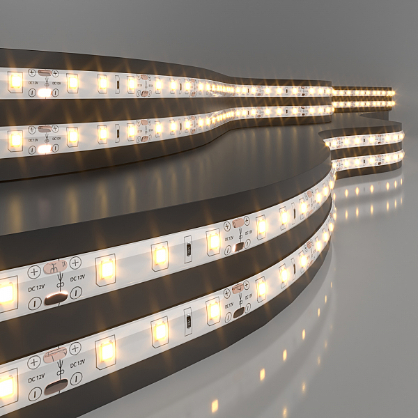 LED лента Elektrostandard Лента 12V Лента светодиодная 60Led 4,8W IP65 3300K теплый белый (2835 12V 60Led 4,8W IP65) a041000