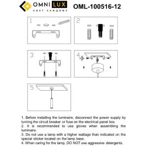Светильник подвесной Omnilux Domenica OML-100516-12