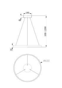 Подвесная люстра Maytoni Rim MOD058PL-L32B4K