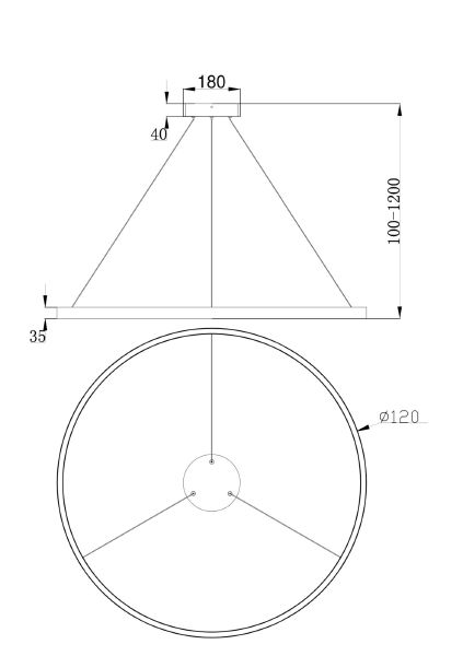 Подвесная люстра Maytoni Rim MOD058PL-L65BS4K