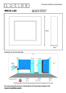 Уличные потолочные Lucide Brice-Led 28117/22/31