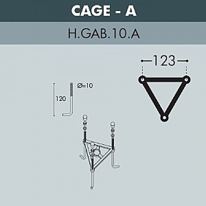 Уличный наземный светильник Fumagalli Noemi E35.162.000.WXH27