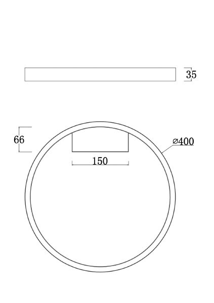 Потолочный светодиодный светильник Maytoni Rim MOD058CL-L25W4K