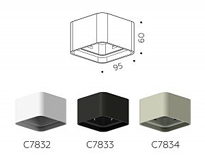 Корпус светильника накладной для насадок 70*70mm Ambrella Diy Spot C7833