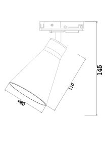 Трековый светильник Maytoni Virar Unity TR022-1-GU10-B