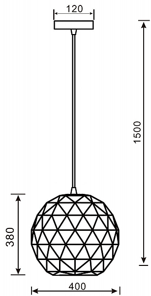 Светильник подвесной Deko-Light Asterope round 342130
