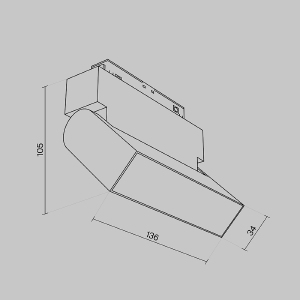 Трековый светильник Maytoni Basis Rot Gravity TR013-2-10W3K-W