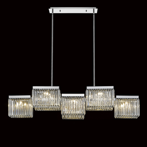 Люстра на штанге Delight Collection Broadway EP68031L-10 chrome