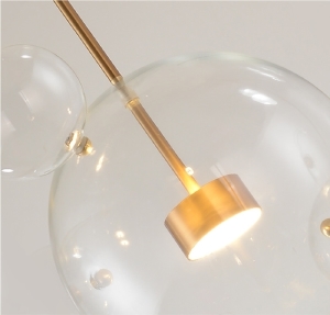 Светильник подвесной Delight Collection Bubbles KG0943P-1 gold