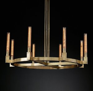 Люстра на штанге Delight Collection Cannele KM0550P-8 brass