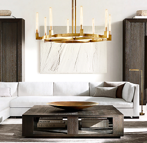 Люстра на штанге Delight Collection Cannele KM0550P-8 brass