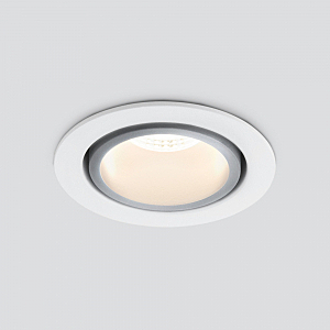 Встраиваемый светильник Elektrostandard 15267/LED 15267/LED 7W 4200K WH/SL белый/серебро