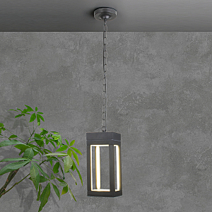 Уличный подвесной светильник Elektrostandard Frame 1528 TECHNO LED серый