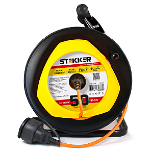 Удлинитель на пластиковой катушке Stekker Standart 39636